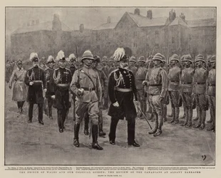 The Prince of Wales and Our Colonial Guests, the Review of the Canadians at Albany Barracks